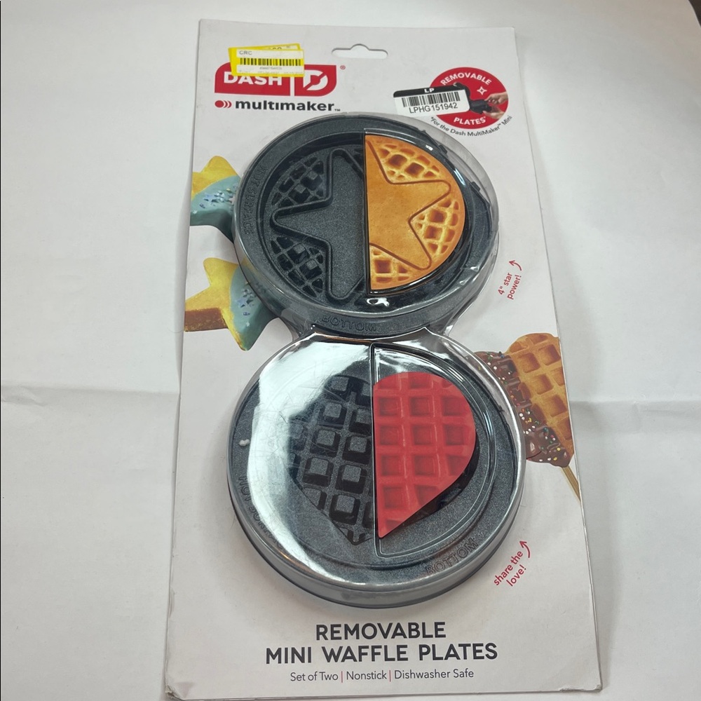Dash removable mini waffle plates